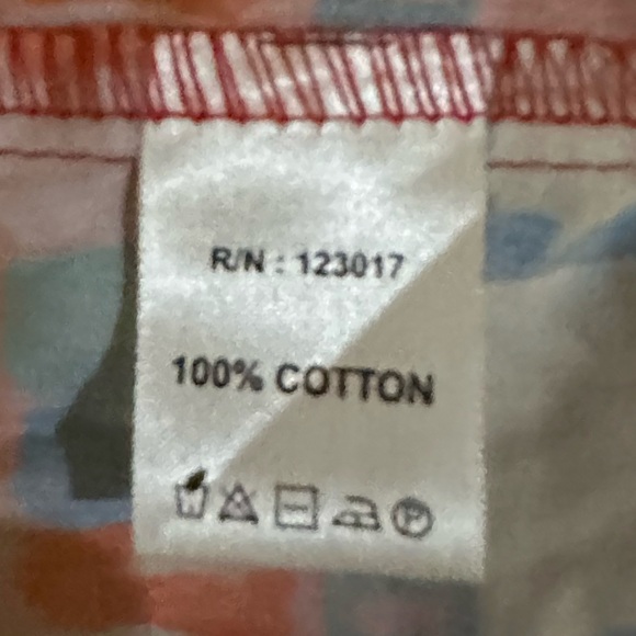 Maude Vivante Aria Dress Medium Red Floral Puff Sleeves Colorful Vacation Resort - Picture 12 of 13